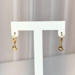 Argollas Mini con dije de Corazón